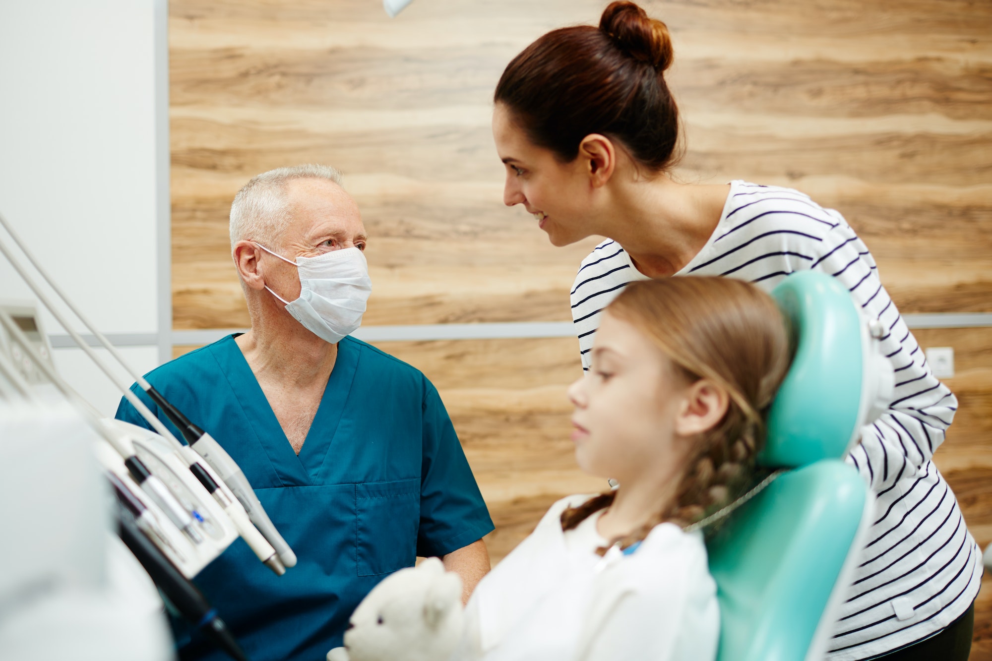 Dental implant consultation with a patient